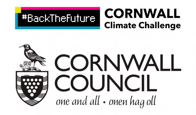 #BackTheFuture Cornwall Climate Challenge logo