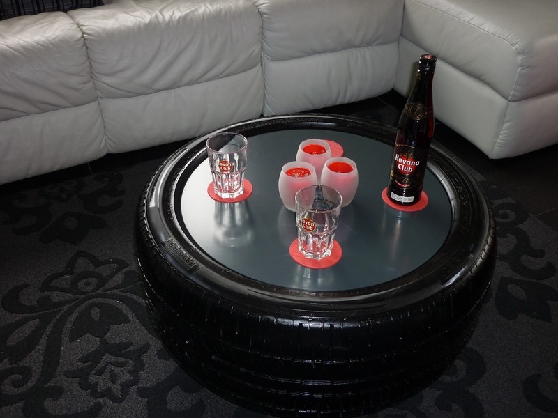 Destination Le Mans With Lanan Racing A Sports Crowdfunding Project Well How About This A Bespoke Item Made From Toughened Glass And Used Michelin L Tyre Image Is An Example Of Similar Concept For Table Using