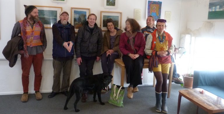 Roaming art group at their exhibition at Redwing.