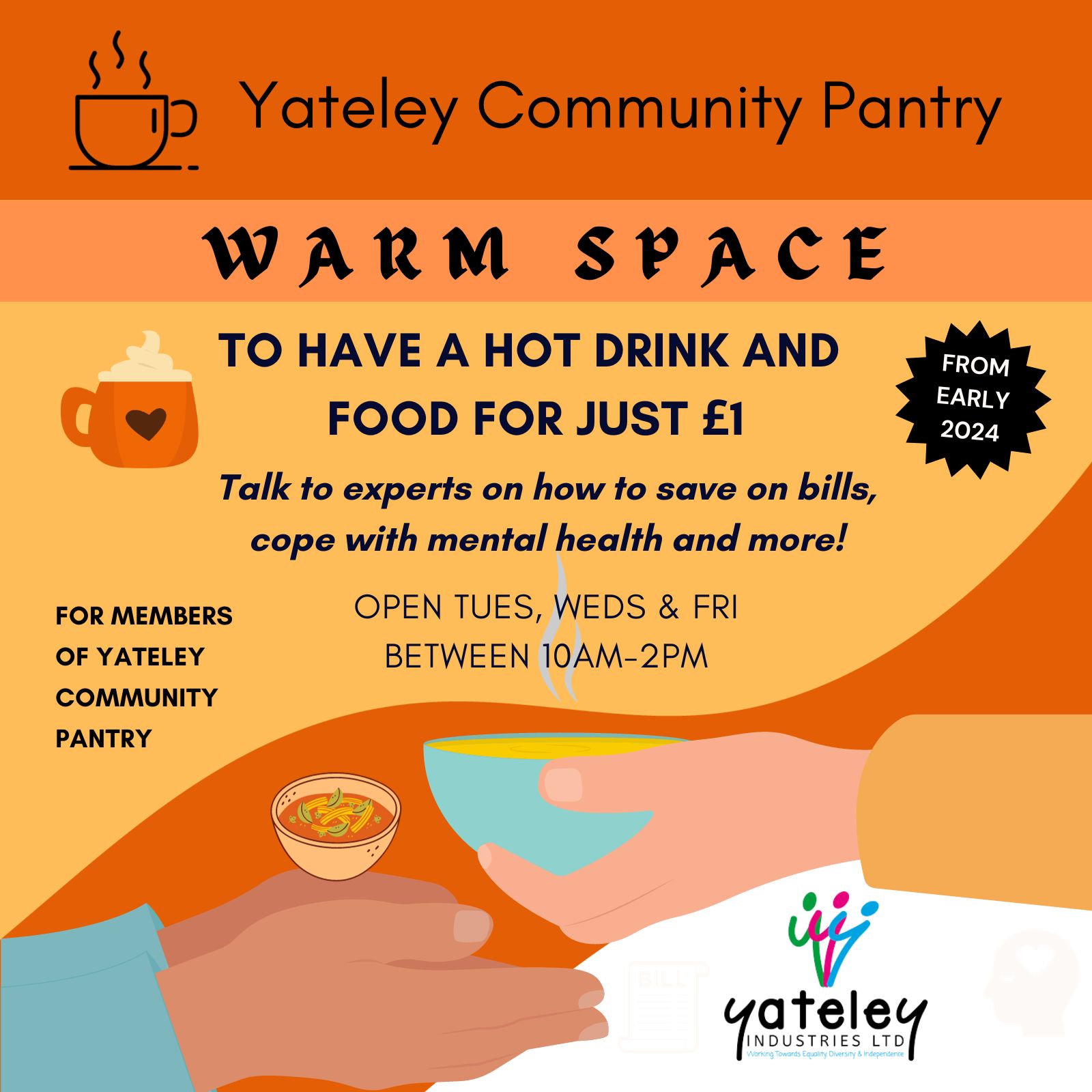 Yateley Warm Space a Food and Drink crowdfunding project in Yateley