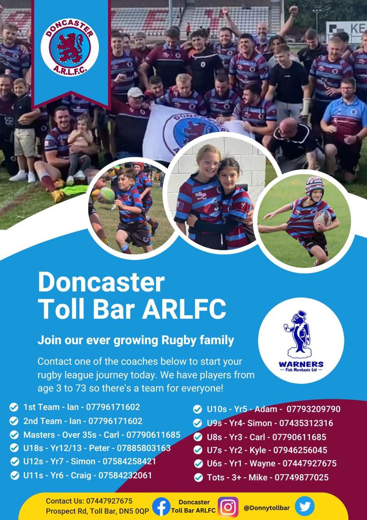 Under 10 Doncaster Toll Bar ARLFC a Community crowdfunding project in