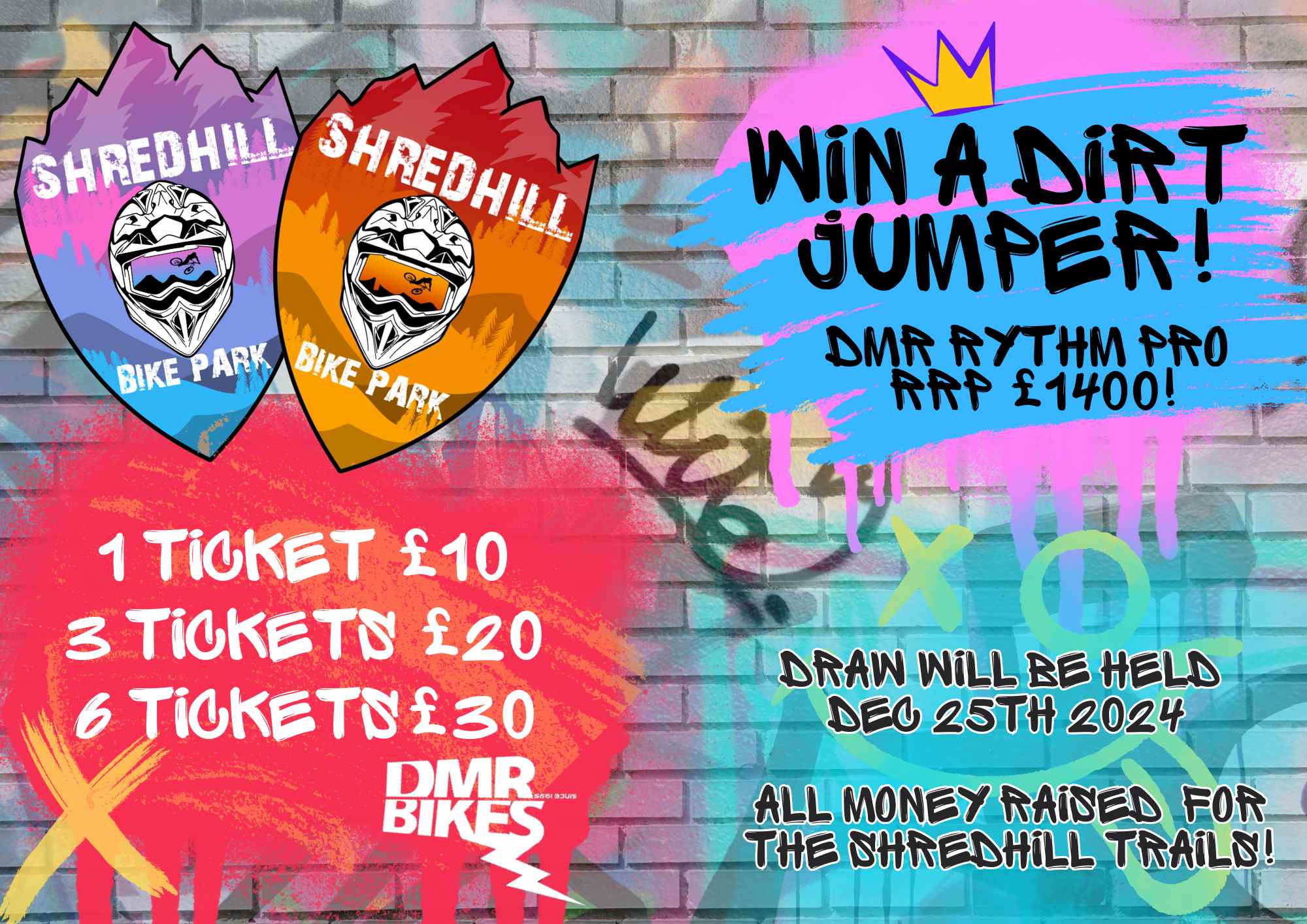 DREAM JUMP BIKE PRIZE DRAW FOR SHREDHILL BIKE PARK a Sports