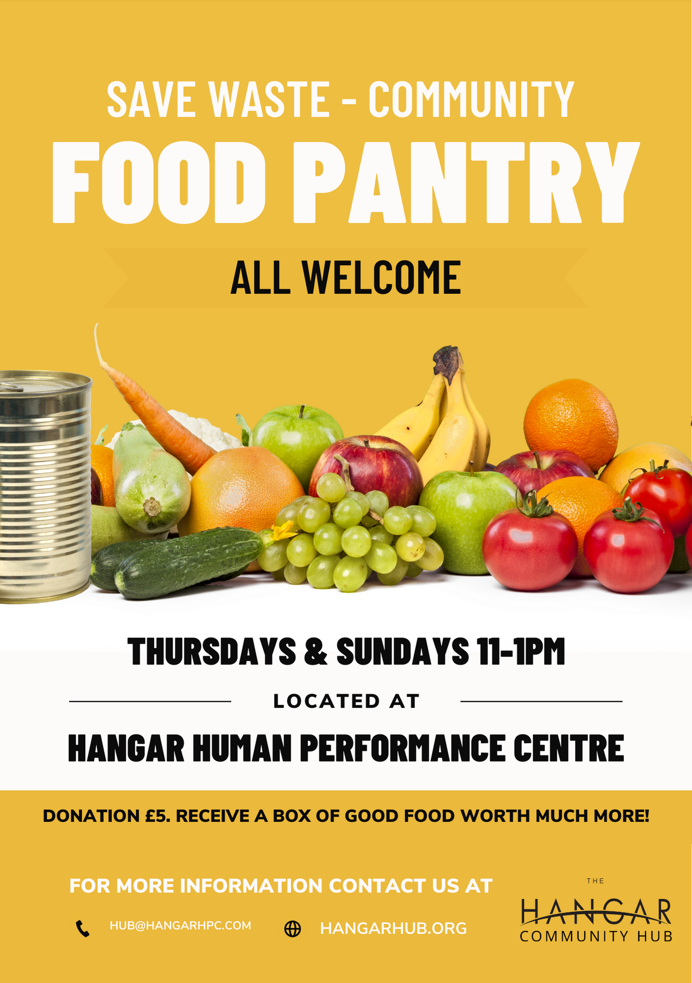 Hangar Community Hub Food Pantry - a Community crowdfunding project in ...