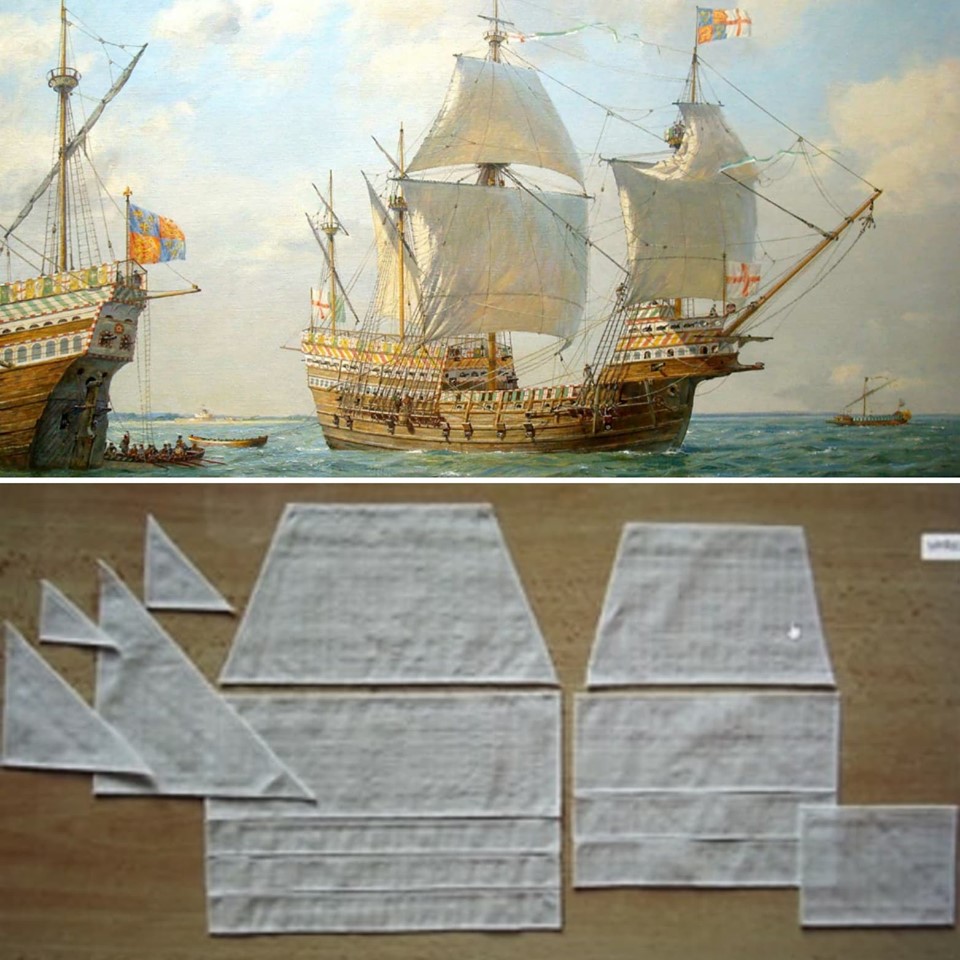 Crowd. Ship sails used to draw portraits of a city - a Community ...