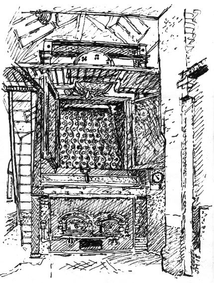 Jon Harris' illustration of the historic boiler