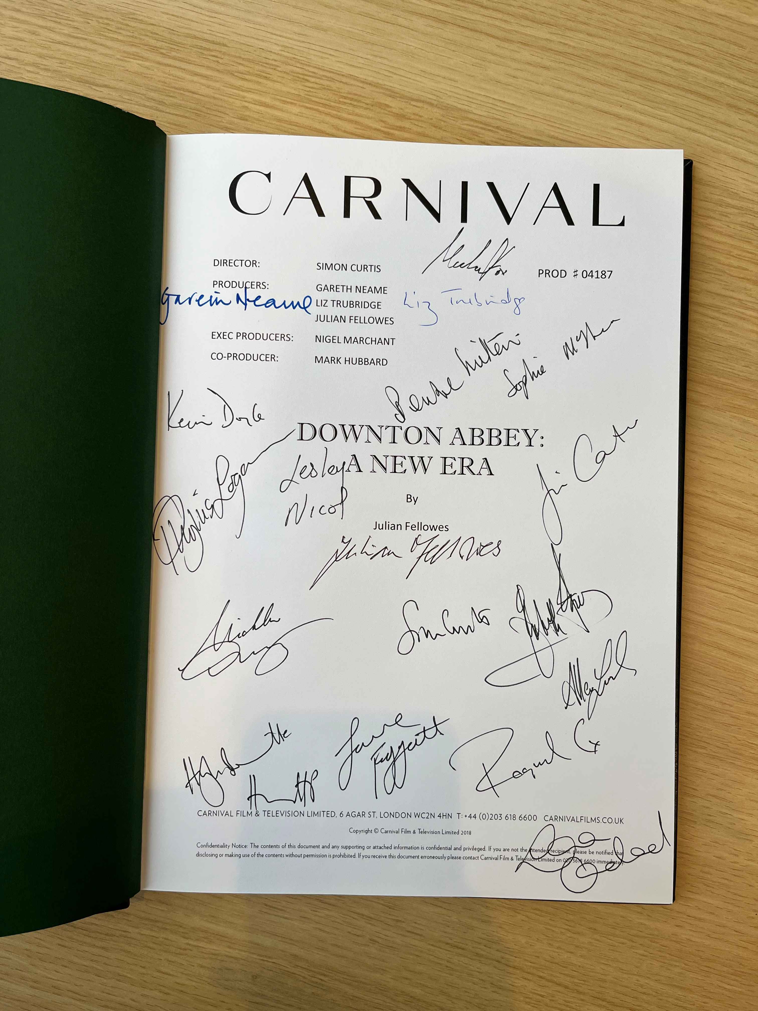 Win a Downton Abbey film script signed by the cast - a Film and Theatre ...