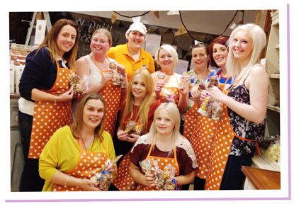 Amelia's chocolate team.