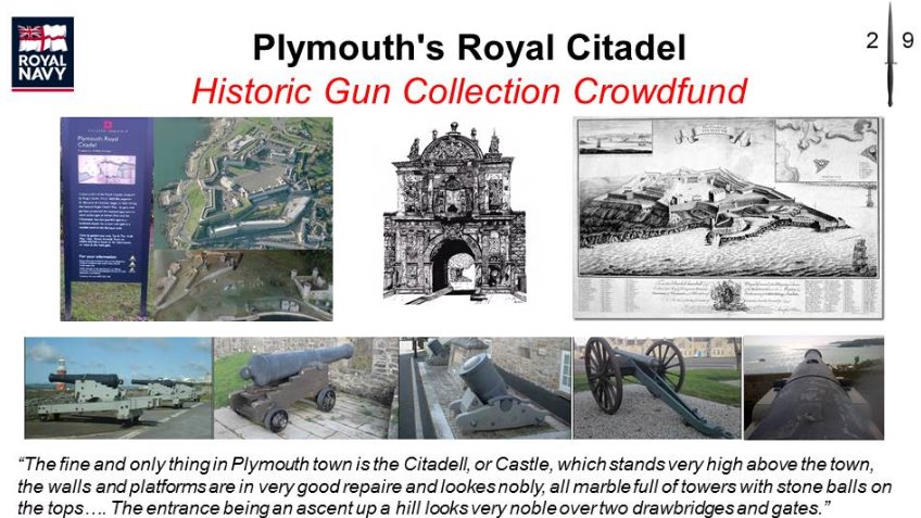 Plymouth's Royal Citadel - historic guns.