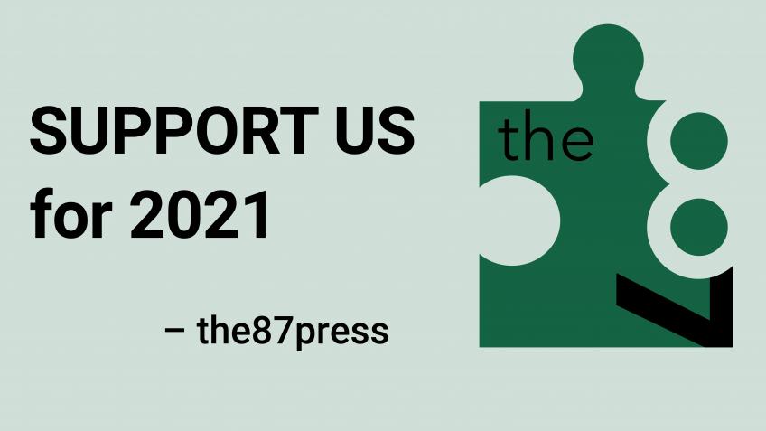 Help the87press continue publishing in 2021