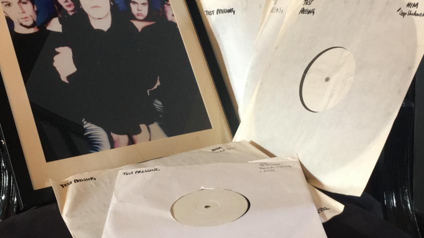 Win four signed HIM test pressing LPs