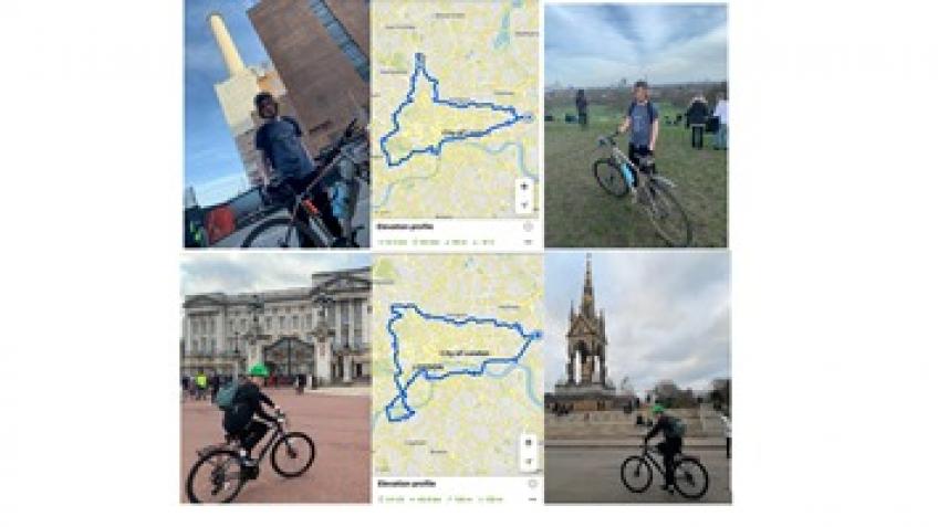 Marco & Isla's 250 Mile March Cycle Challenge