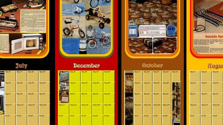 Retro Freemans Catalogue Calendar 2017