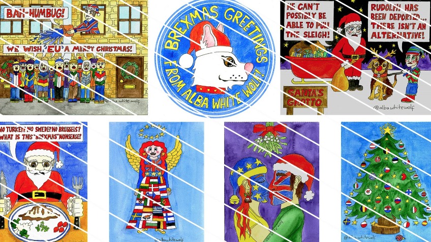 Bleu Christmas Cards for EU