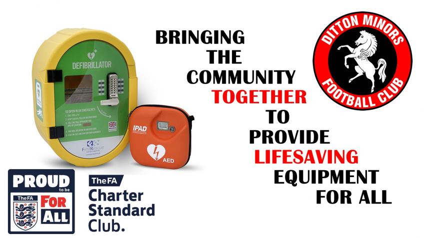 Ditton Minors FC Community Defibrillators!