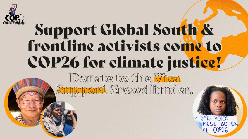 Support Global South activists get to COP26