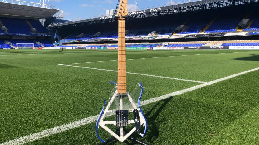 Win an Ipswich Town guitar signed by Ed Sheeran