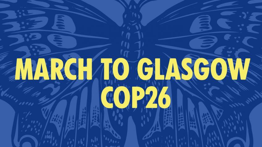 Rebels marching to COP26 in Glasgow