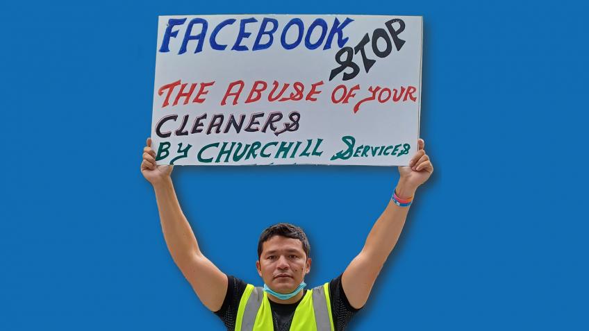 Support the outsourced Facebook Cleaners