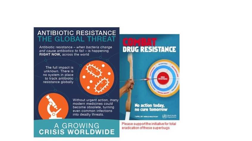 Elimination of  antimicrobial resistance infection