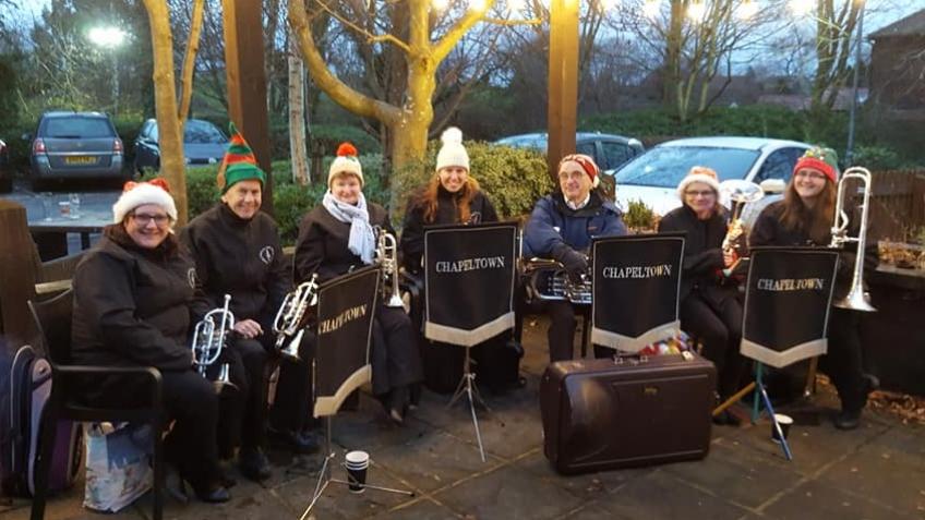 Chapeltown Silver Prize Band at Christmas 2021