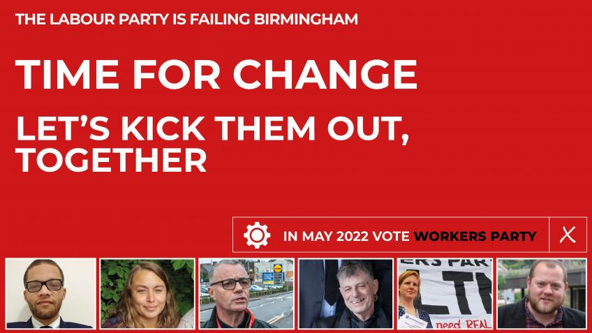 Support Workers Party of Britain in Birmingham