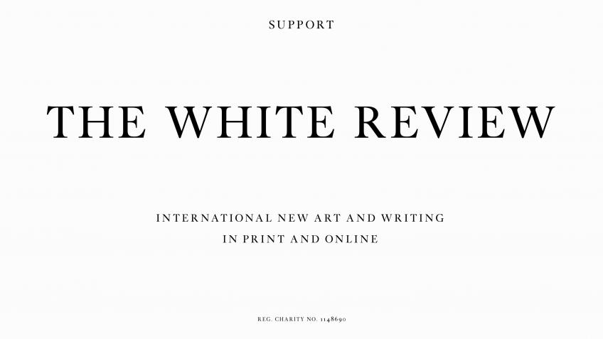 Support The White Review for 2022