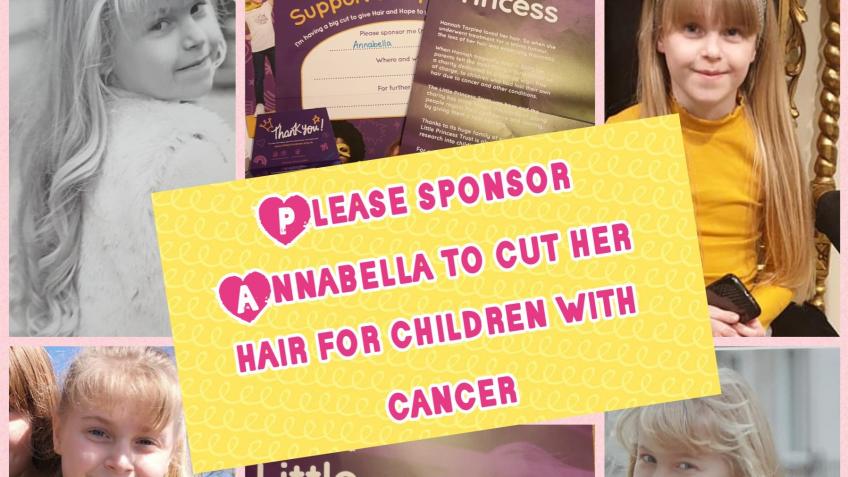Annabella is going to cut her hair to donate it