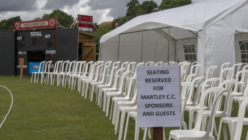 New Martley CC Pavilion Seating Area