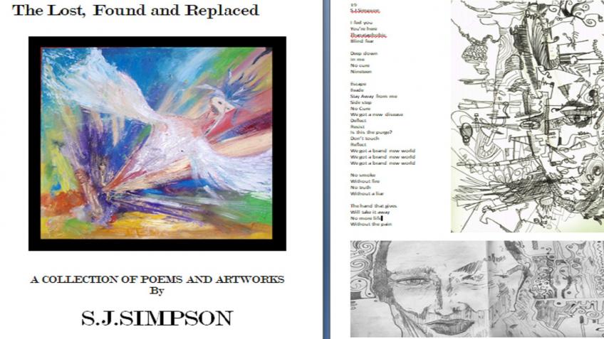 Poetry and Art book - Lost, Found and Replaced