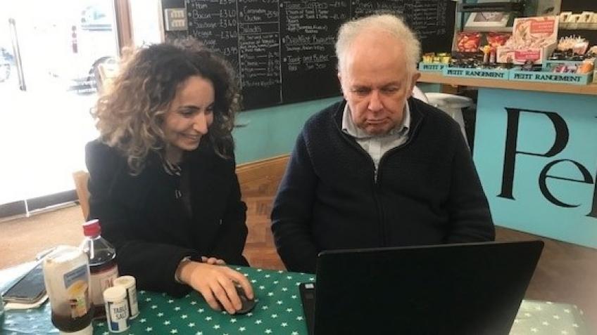 Computing lessons & finance advice for the elderly