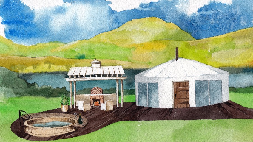 Fully inclusive holiday yurts