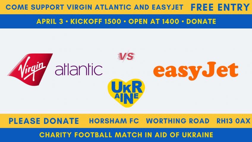 Charity football match Virgin Atlantic vs easyJet
