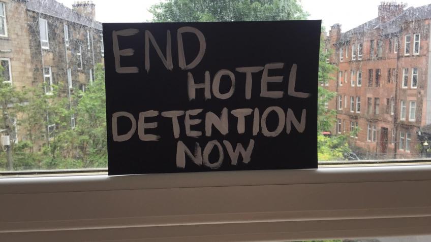 No Evictions Support for Hotel Detainees!