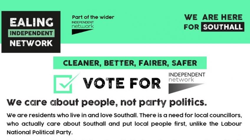 Ealing Independent Network Election Campaign 2022