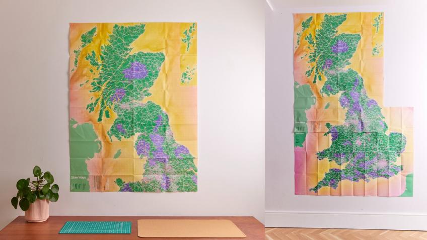 Get a giant Slow Ways walking map of Great Britain