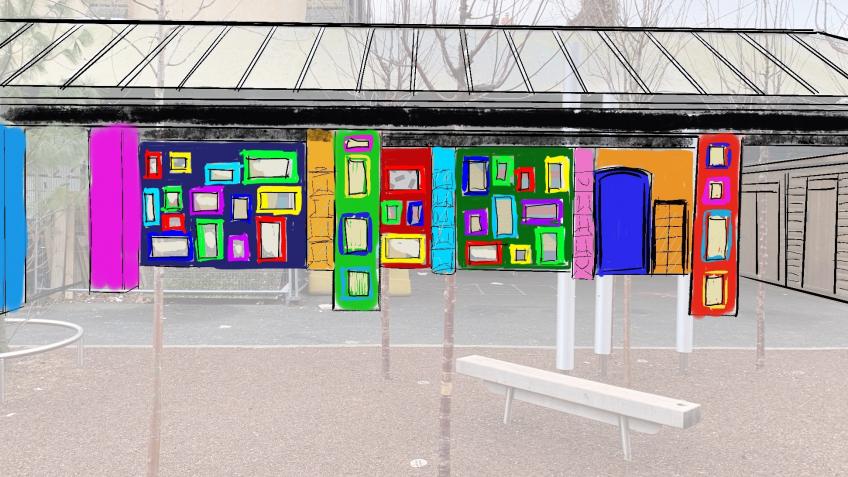 Outdoor exhibition space