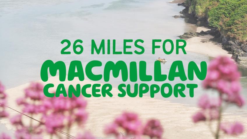 Sami is hiking 26 miles for Macmillan
