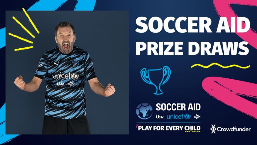 Win Lee Mack's Soccer Aid kit