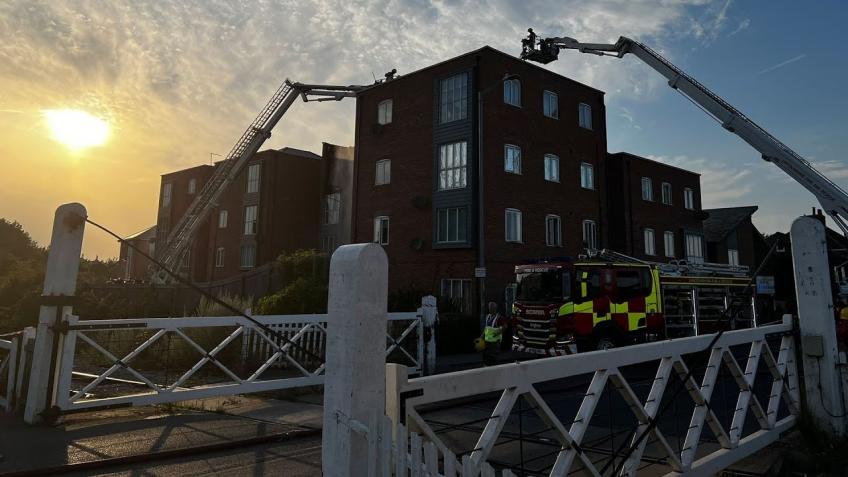 Help after devastation of block of flats fire