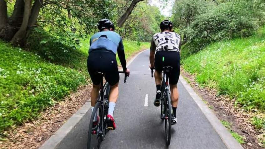 800 mile walk/cycle.