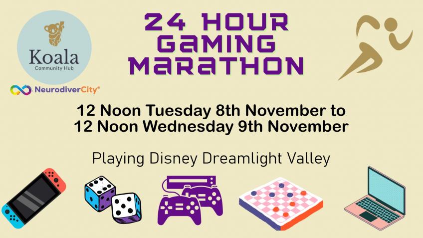 NeurodiverCity Does Koala Gaming Marathon - a crowdfunding project in ...