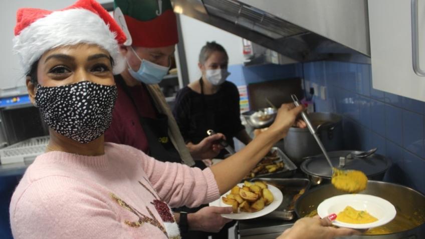 Help us share hot food and friendship