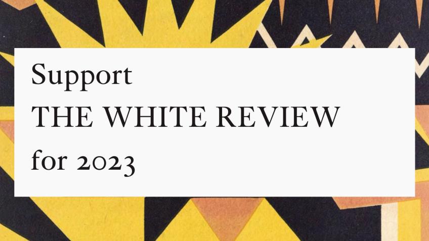 Support The White Review for 2023