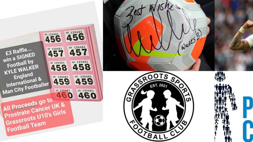 Prize draw Signed Ball by England Star Kyle Walker