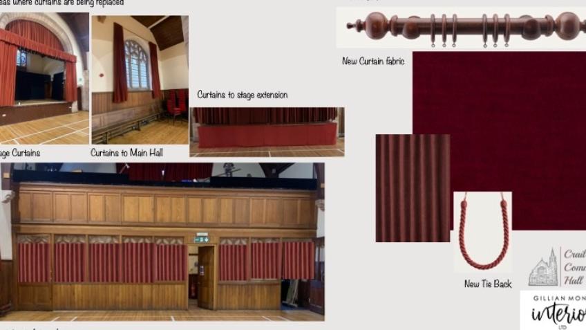 Crail Community Hall - New Curtains