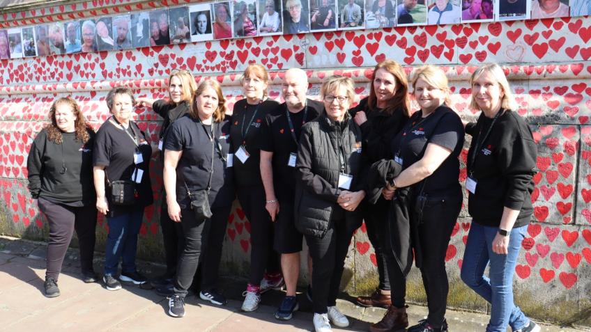 The Upkeep of the National Covid Memorial Wall