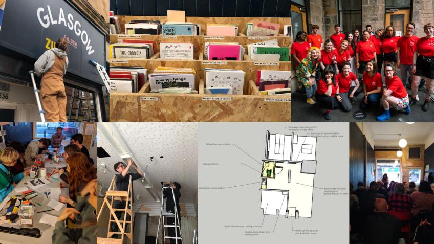 A wheelchair accessible Glasgow Zine Library!