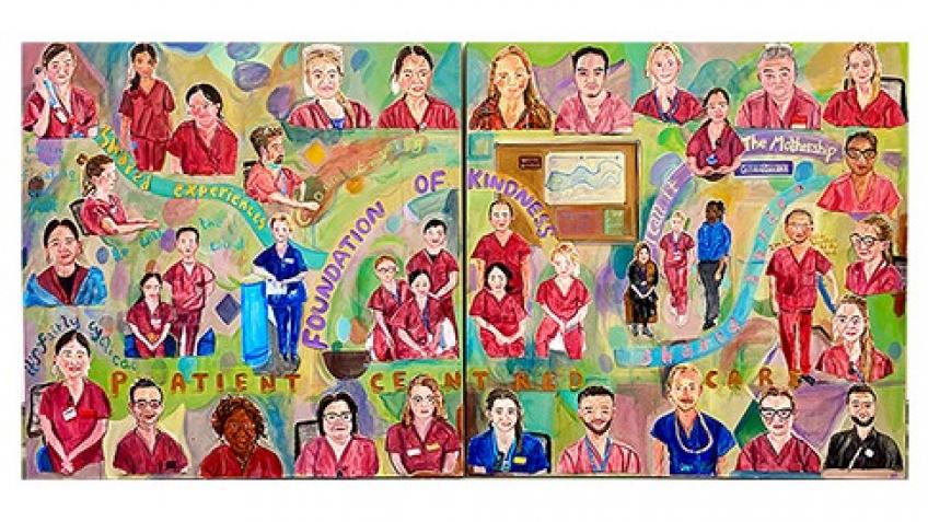 Royal Marsden Critical Care Staff Team Portrait