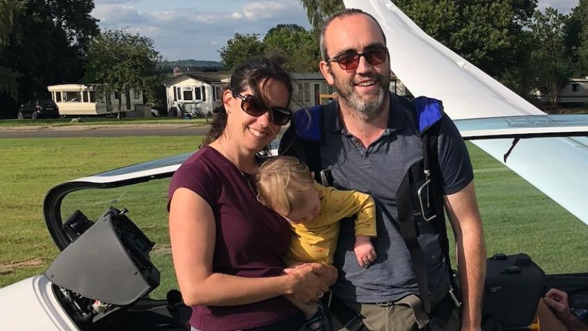 John & Fran Roberts flying Gliding Worlds 2023