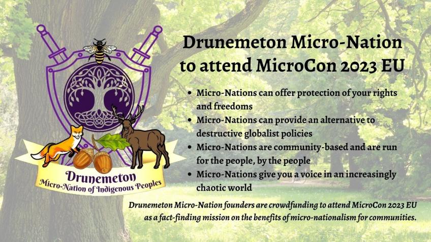Drunemeton Micro-Nation to MicroCon 2023 Belgium